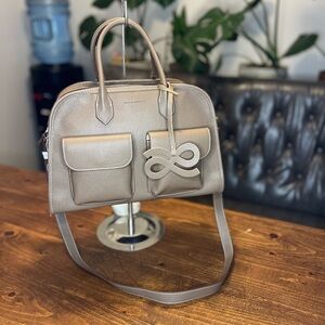 Chic Taupe Satchel Bag